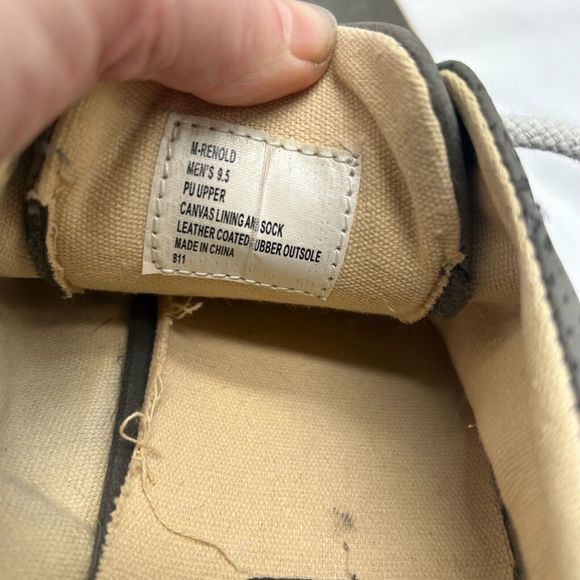 STEVE MADDEN M-Renold Gray Leather Sneakers- Grey Suede Boat Shoes- Men'… - Picture 9 of 9